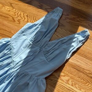 Baby Blue Sleeveless Midi Dress